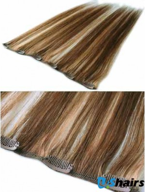 Good Brown Straight Remy Human Hair Clip In Hair Extensions