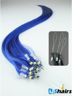 Affordable Black Straight Micro Loop Ring Hair Extensions