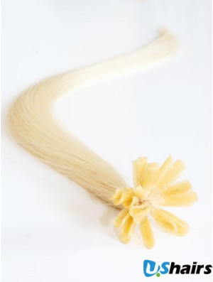 Blonde Straight Gorgeous Nail/U Tip Hair Extensions