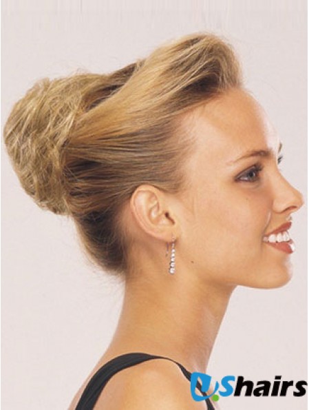 Blonde Red Wraparound Ponytail