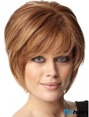 Short Bob UK Straight Remy Human Wigs For Women