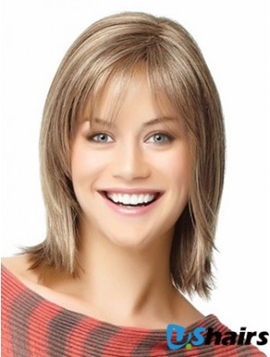 Short Human Hair Bob Wigs Shoulder Length Straight