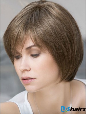 Short Remy Human Wigs Lace Front  Bobs Cut 