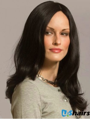 Wavy Wig With Capless Layered Cut Long Length Black Color