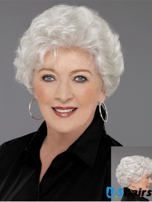 Short Human Hair Wigs For Older Women 