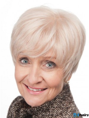 Short Synthetic Straight Hair Wigs For Older Women