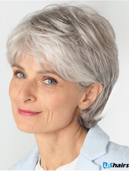 Ladies Grey Remy Human Hair Wigs UK