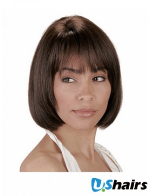 Human Hair Bobs Bobs Cut Straight Style Chin Length