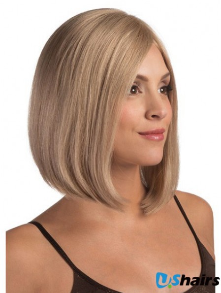 Lace Front Chin Length Straight Blonde Fashionable Bob Wigs