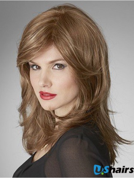 Monofilament Wavy Layered Shoulder Length 16 inch Cheapest Human Hair Wigs