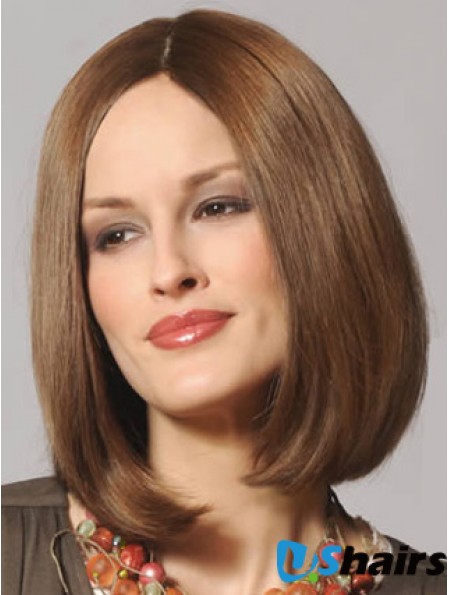 Lace Front Shoulder Length Straight Brown Sassy Bob Wigs