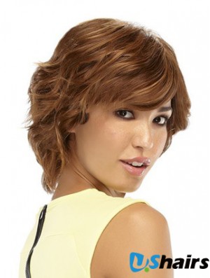 Wavy Auburn Style Short Classic Wigs