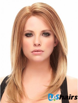 Auburn Shoulder Length Trendy Straight Without Bangs Lace Wigs