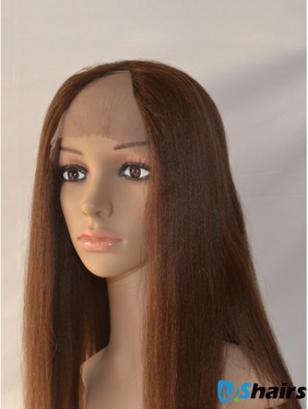 20 inch Lace Front Straight Auburn Exquisite U Part Wigs For Sale