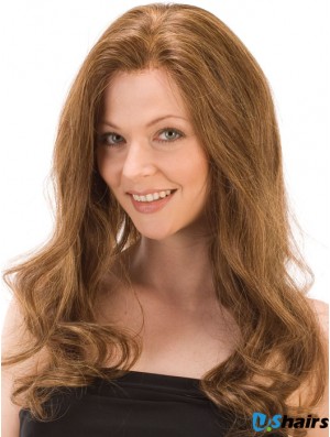 Wavy Without Bangs Monofilament Auburn Exquisite Long Wigs