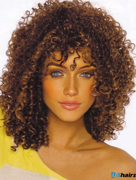 Wigs For African American Women Layered Cut Shoulder Length Kinky Style