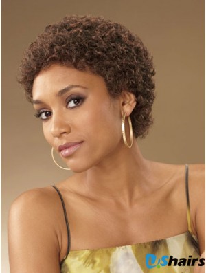 African Curly Women Short Synthetic Wigs 10 Inch