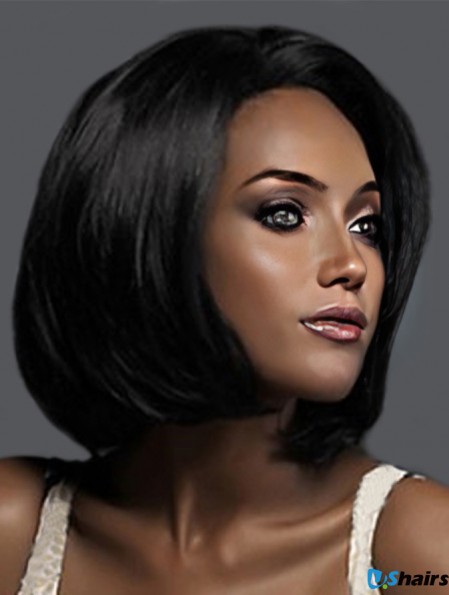 Wigs For African Americans Black Color Bobs Cut Chin Length