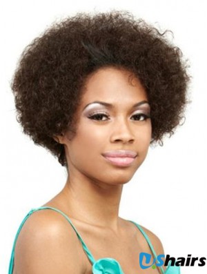 Black Women Human Hair Front Lace Wigs Short 