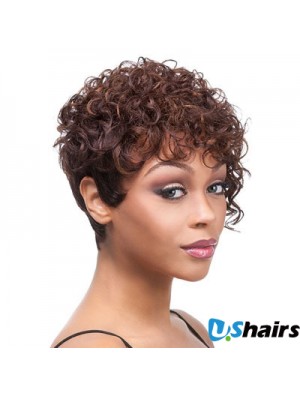 Short Trendy African American Wigs UK