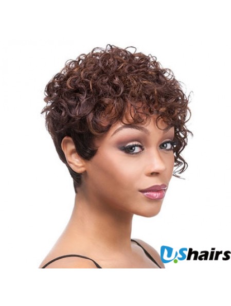 Short Trendy African American Wigs UK