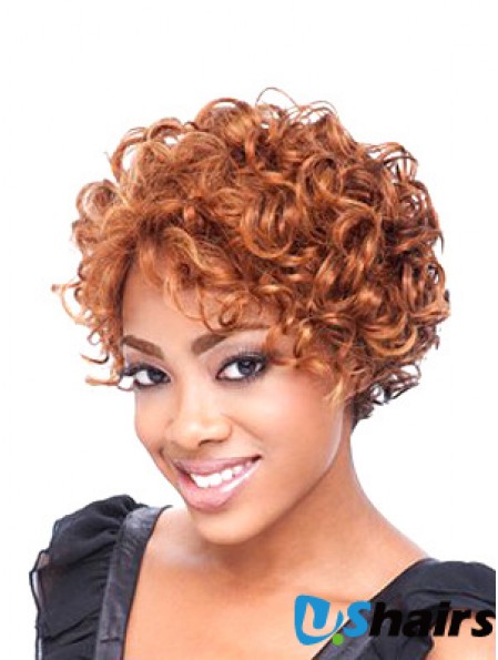 Short Curly African Wig Curly Style Shoulder Length Boycuts Full Lace