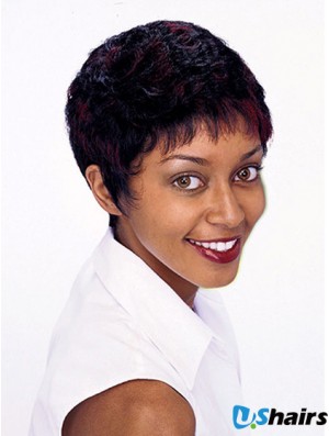 Short Wigs For African American Women Curly Style Auburn Color Bobcuts