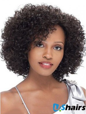 Brazilian Short Lacr Front Black Kinky Curly Lace Front Wigs