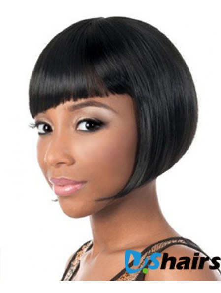 Short Black Yaki Bobs New African American Wigs