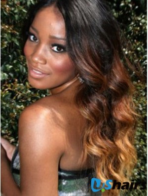 Long Wavy Without Bangs Lace Front 24 inch Incredible Black Women Wigs