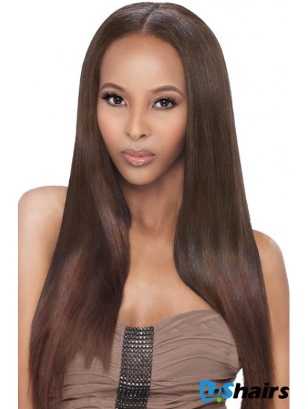 Long Auburn Yaki Without Bangs Fabulous African American Wigs