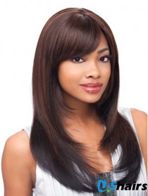 Yaki Layered Long Auburn Cheap Lace Front Wigs