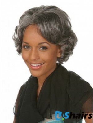 Wavy Grey Popular African American Wigs UK