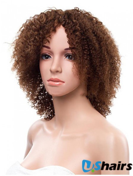 Short African American Hairstyles Remy Human Lace Front Brown Color