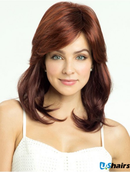 Straight Layered Shoulder Length Online Ombre/2 Tone Wigs