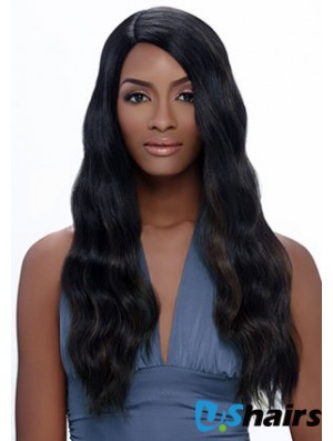 Long Black Straight Without Bangs Exquisite African American Wigs