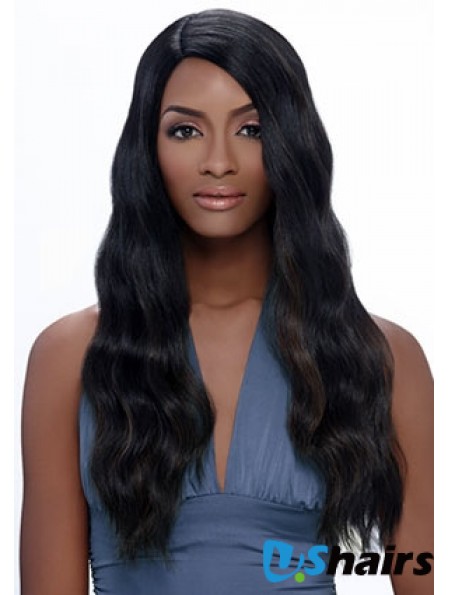 Long Black Straight Without Bangs Exquisite African American Wigs