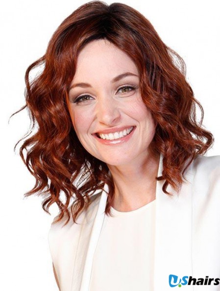 Layered 12 inch Shoulder Length Curly Best Medium Wigs