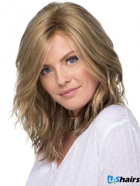 Layered 14 inch Shoulder Length Wavy New Medium Wigs