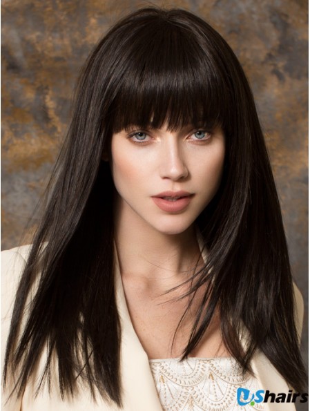 Best Synthetic Wigs With Bangs Straight Style 