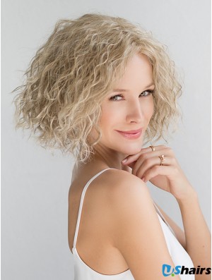 Chin Length Curly Fashionable Medium Wigs