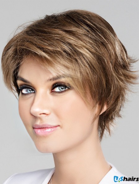 Blonde 8 inch Boycuts Short New Monofilament Wigs