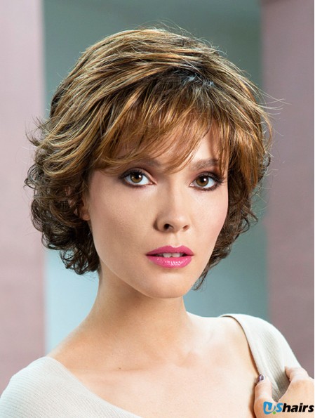 Wavy Brown Short 8 inch Soft Classic Wigs