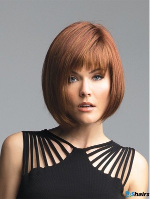 Auburn Synthetic Fashion Bob Women Wigs