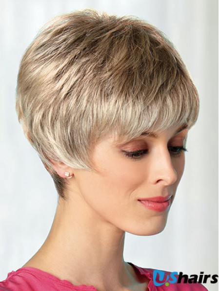 Boycuts Blonde 8 inch Best Short Wigs