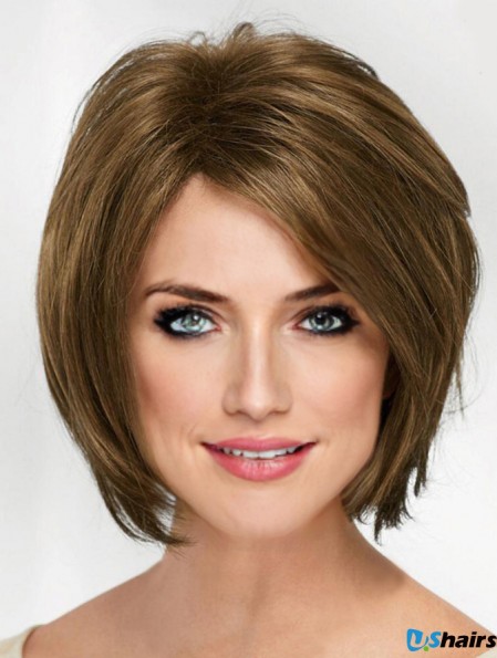 10 inch Chin Length Blonde Straight Cheap Bob Wigs