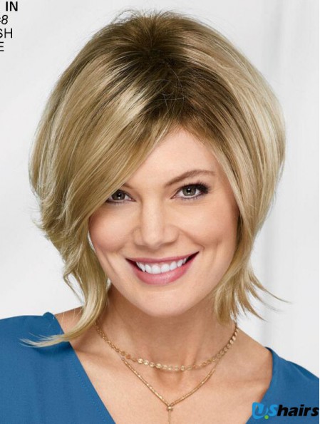 10 inch Chin Length Blonde Straight Bob Wigs