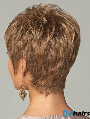 2024 Synthetic Wigs Brown Boycuts