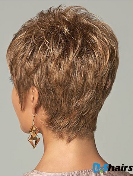 2024 Synthetic Wigs Brown Boycuts