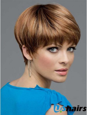 Synthetic Lace Wigs UK With Lace Front Bobs Cut Straight Length